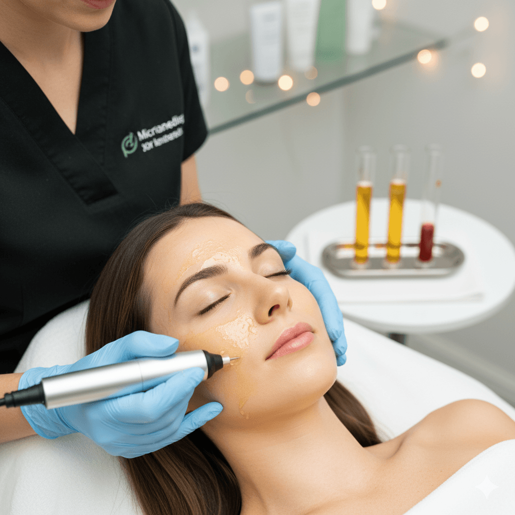 Microneedling with PRP/PRF